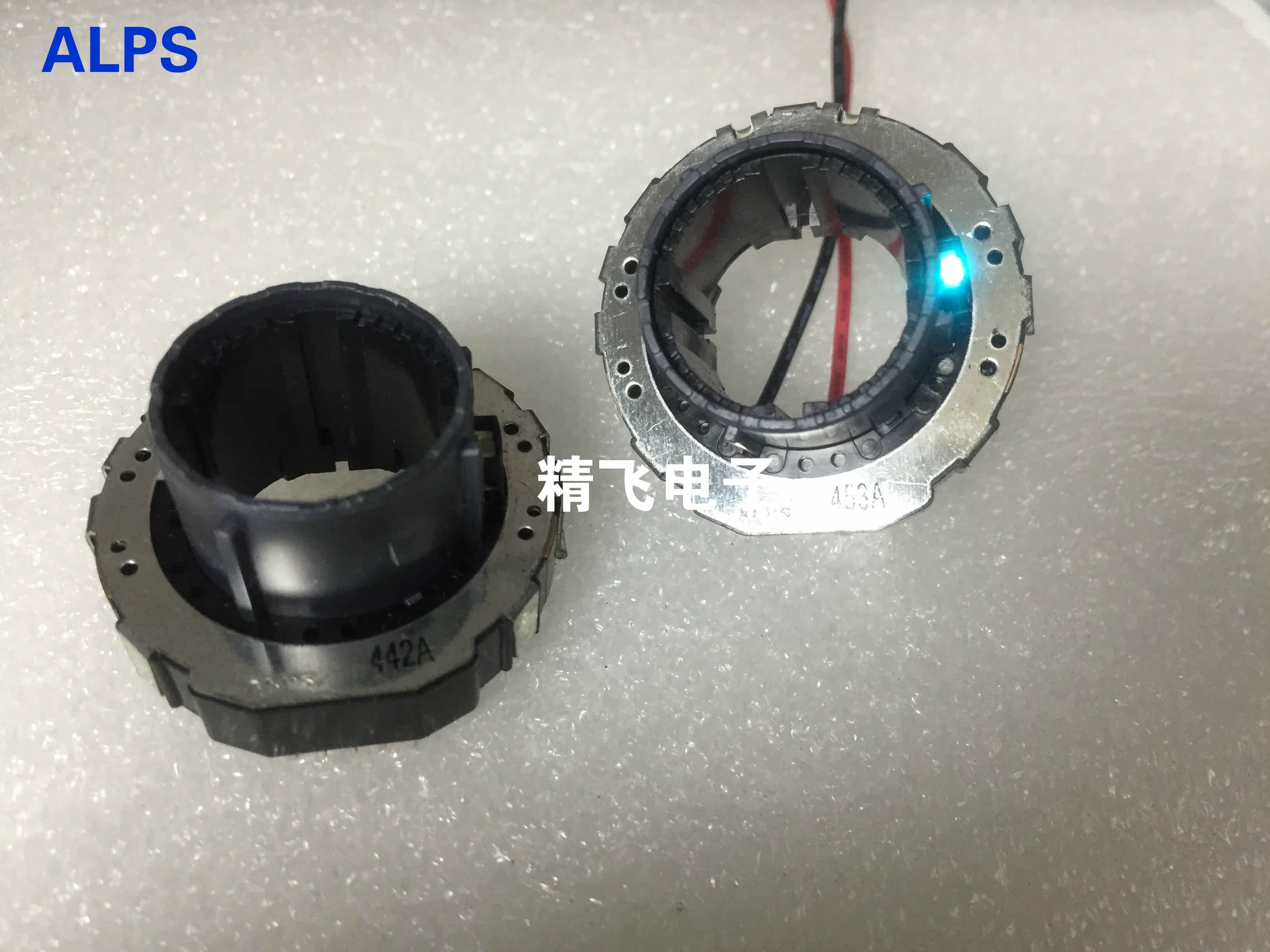 ALPS阿尔卑斯RK39A带有LED照光的39MM5K带蓝灯16定位