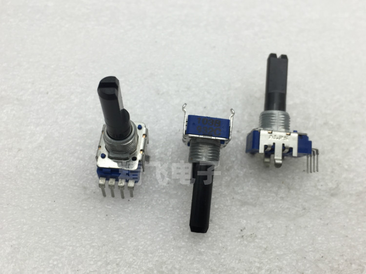 日本ALPS阿尔卑斯RK11单联电位器B10K轴长23MM带中心定位