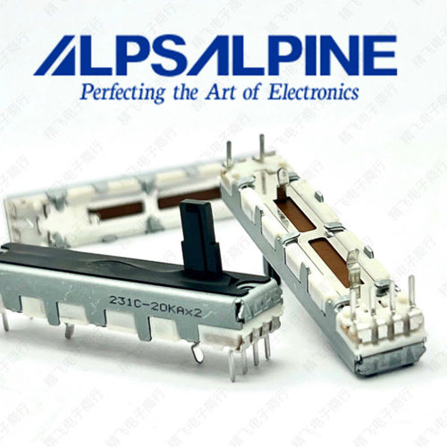 ALPS阿尔卑斯双联直滑电位器20KA