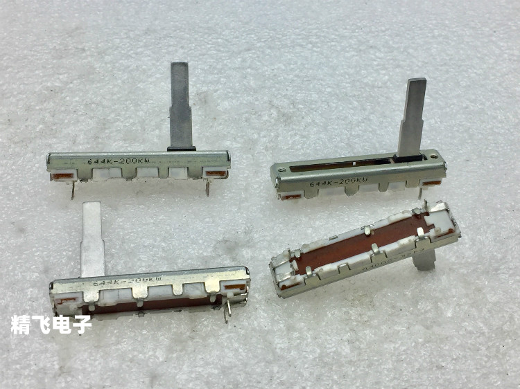 日本ALPS阿尔卑斯40MM直滑单联电位器W200K轴长20MM