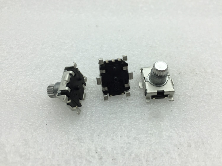 升威EC11编码器贴片脚平滑手感无带按开关轴长10MM锯齿