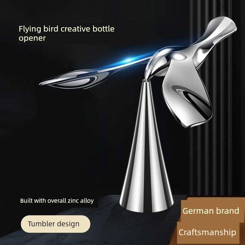 飞鸟开瓶器啤酒杯悬吊开瓶器平衡鹰鸟桌面减压创意装饰礼物