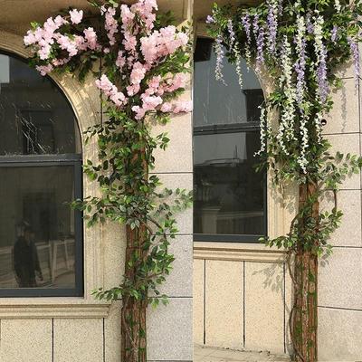 道室内墙面暖气下水管绿叶遮挡阳台包管柱子管仿真假装饰植树树皮