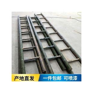竹梯子2米到3米4米5米6米7米绝缘家用工程电力直梯梯子竹梯