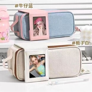 2024新款SINGBA小卡笔袋小众设计感大容量女小初高学生ins高颜值