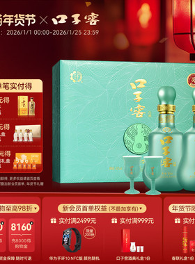 【年货礼盒】口子窖10年型礼盒50度500mL*2瓶 十年型安徽白酒送礼