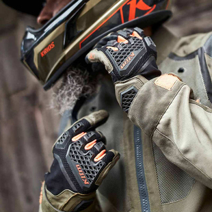 KLIM摩托车骑行手套巴哈夏季越野通勤短款透气防摔耐磨赛车手套男