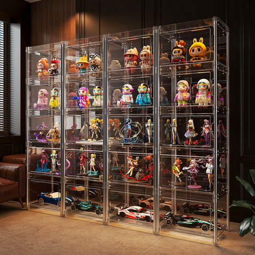 6面高透！手办展示柜带灯