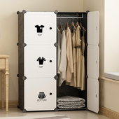 简易衣柜家用卧室结实组装出租房布衣橱经济型简约现代小收纳柜子