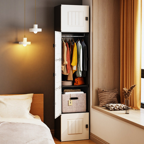 磁吸门锁！小衣柜家用卧室