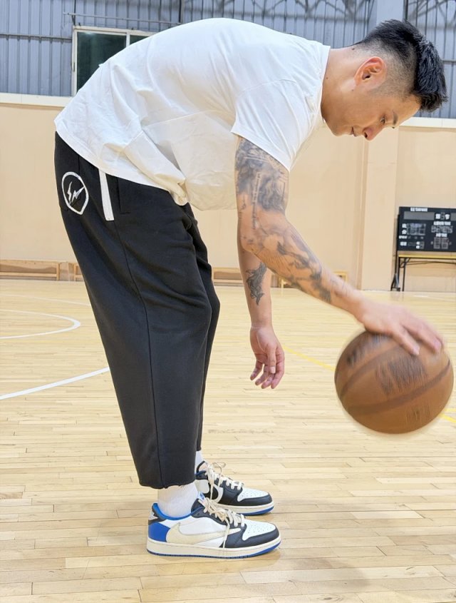 Fenom藤原浩Fragment闪电联名运动休闲九分卫裤