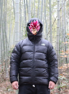 巅峰日版900黑武士情侣款高蓬松度羽绒服连帽外套ND92201