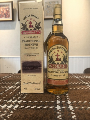 本尼维斯Ben Nevis 班尼富复刻1882苏格兰单一麦芽威士忌2016老酒