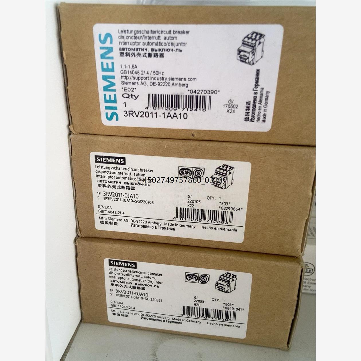 全新西门子断路器3RV2011
