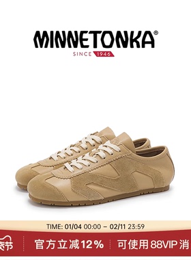 MINNETONKA MS70Basic Veg-Tan薄底德训鞋25秋季休闲复古潮流女鞋