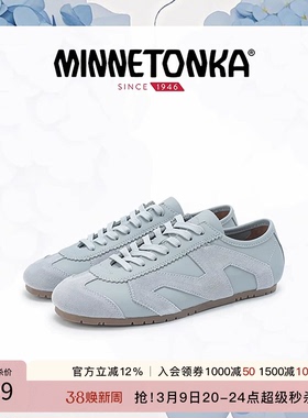MINNETONKA/迷你唐卡Floral Hue MS70薄底德训鞋新款复古潮流女鞋