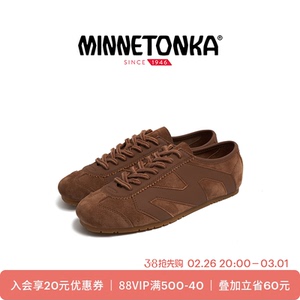 MINNETONKA MS70 Nature薄底鞋德训鞋2025新款休闲复古潮流女鞋