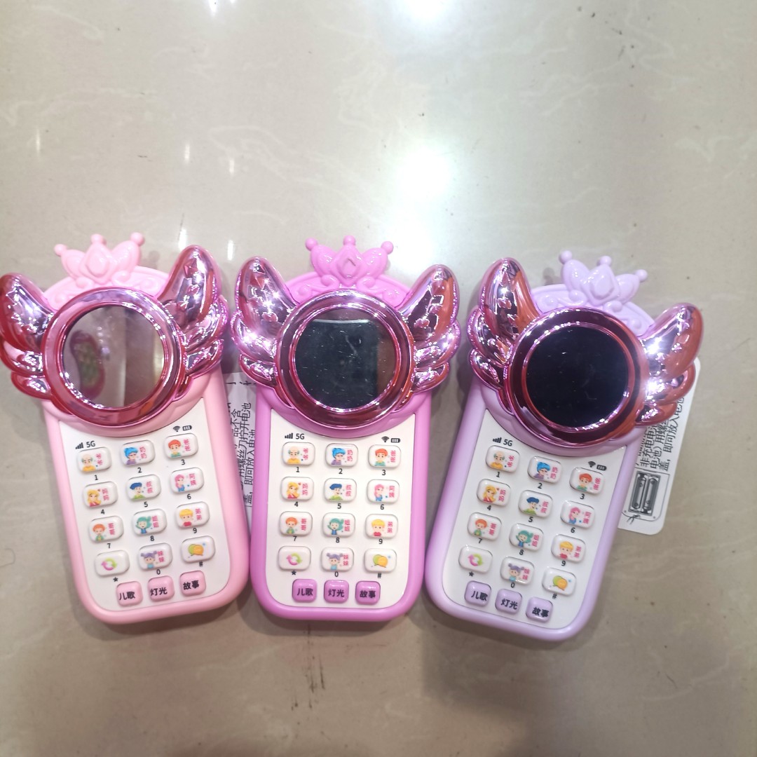 儿童仿真玩具手机安抚睡眠双模式早教手机硅胶灯光音乐独角兽玩具