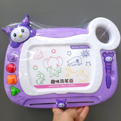 儿童益智涂鸦不脏手磁性彩色写字板可重复擦写ABS材质光滑画板玩