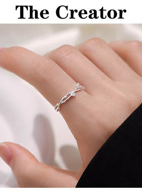 轻奢高级感~999纯银树枝戒指