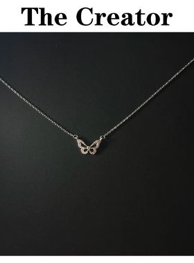 轻奢高级感~999纯银蝴蝶项链