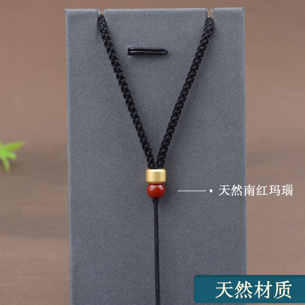 南红玛瑙手编吊坠挂绳男女项链绳子挂件绳翡翠玉佛玉石貔貅挂坠绳