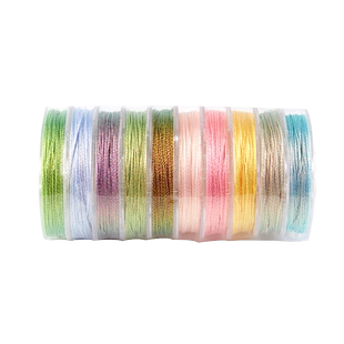 3股线幻彩线金线编织绳绕线彩绳炫彩手链手工diy编绳手绳玉线绳子