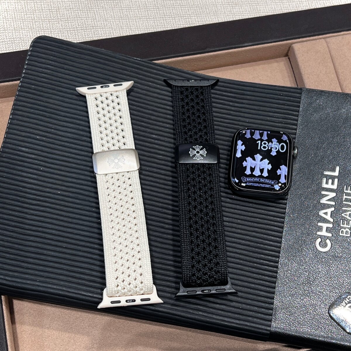 克罗心透气磁吸尼龙表带适用于applewatch 表带iwatch s10表带时