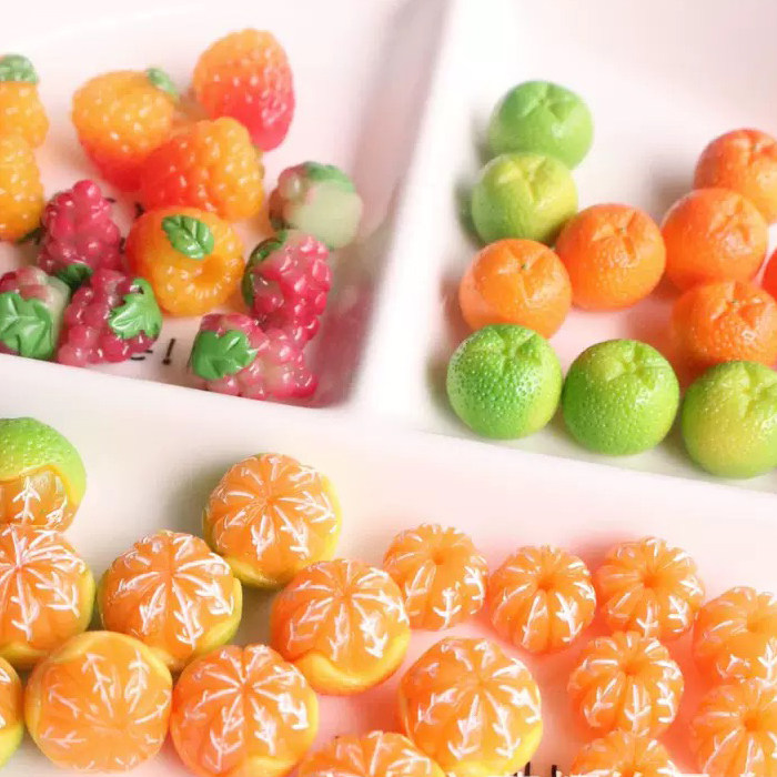 仿真立体水果橘子桔子 diy配件创意手工材料包自制奶油手机壳饰品