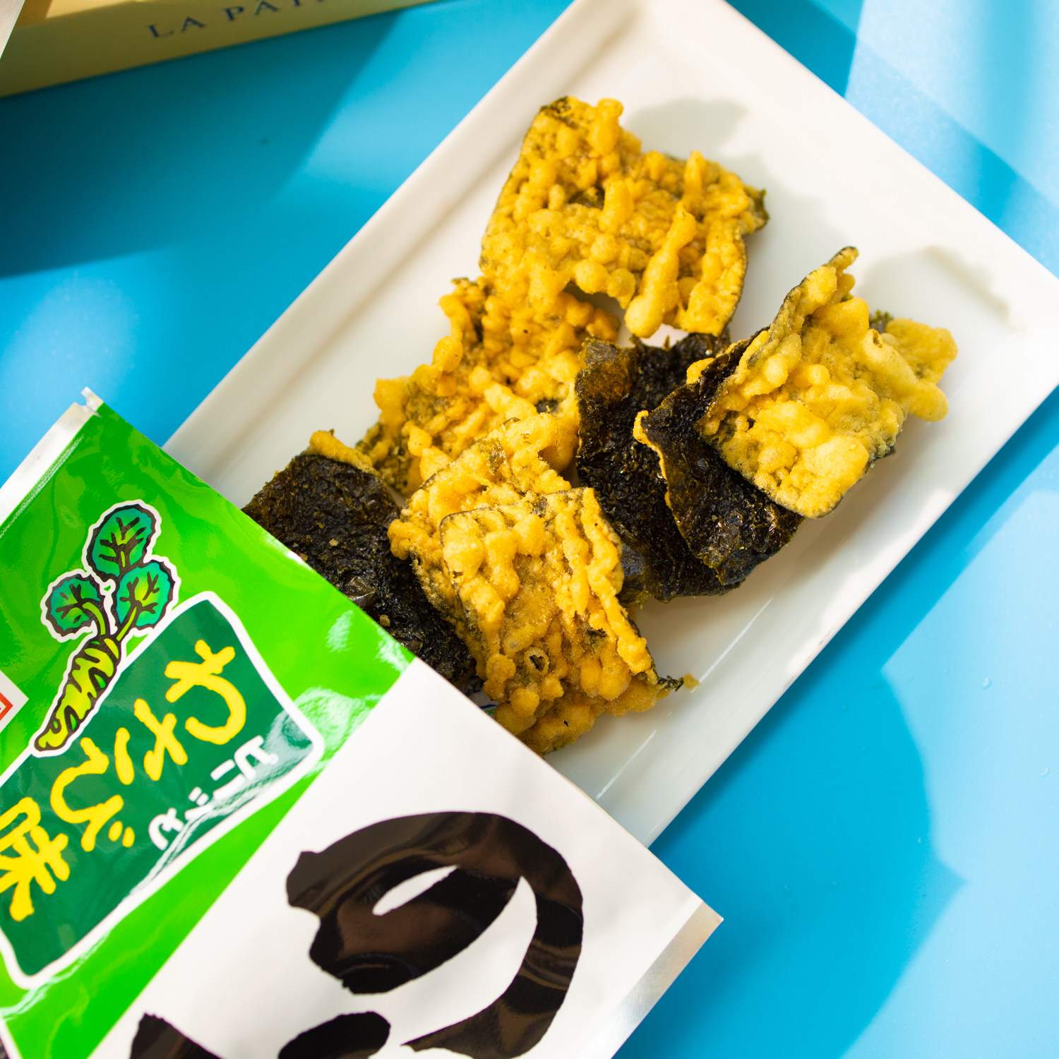 日本进口大广芥末味/淡盐味天妇罗海苔膨化零食品海苔碎休闲小吃