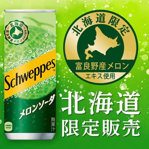 日本进口哈密瓜味汽水250ml