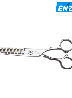 日本进口美发剪刀 ZACC 双手型 鱼骨牙剪  正逆刃牙剪 粉末钢牙剪