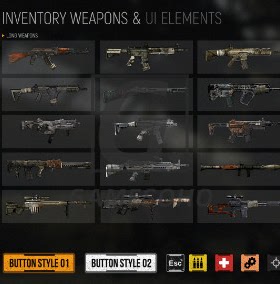 UE4虚幻5生存游戏EDITABLE SURVIVAL HORROR UI ELEMENTS BUNDL