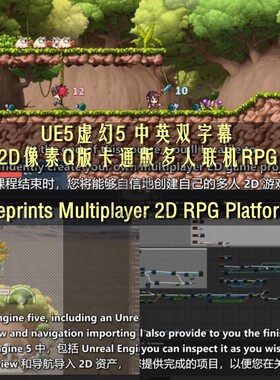 UE5虚幻5横版多人在线Blueprints Multiplayer 2D RPG Platformer