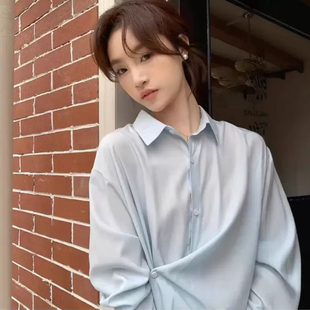 1688汕头市潮阳区谷饶识氧针织内衣厂可斜扣两穿不规则衬衫女长袖