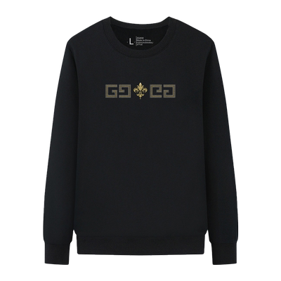 冬季男士休闲圆领加绒卫衣