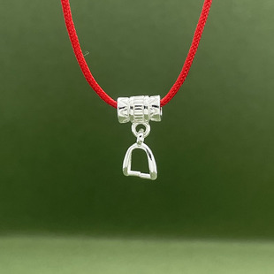 S925纯银项链扣子瓜子扣万能扣吊坠扣接头玉坠扣手工DIY玉佩卡扣