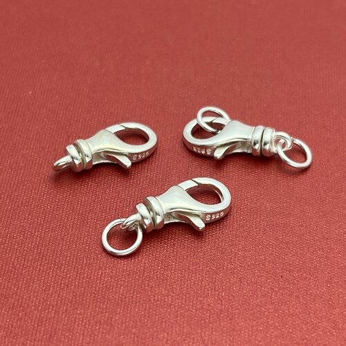 S925纯银万向龙虾扣弹簧扣DIY饰品配件日常扣子手链项链新鲜出炉