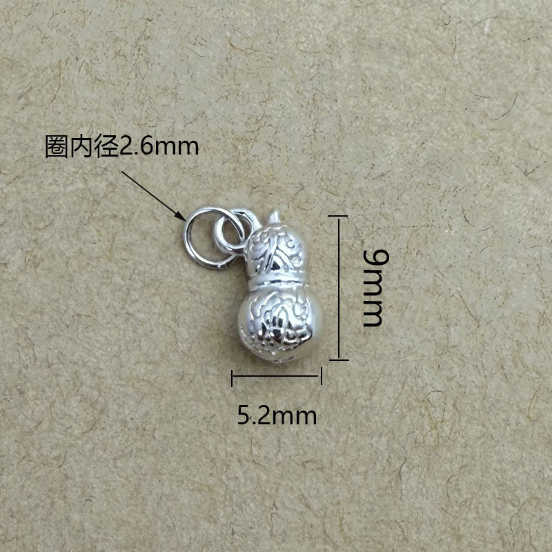 S925纯银挂件复古好事花生吊坠