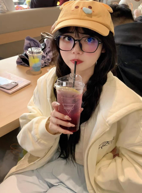 可爱黄色小熊棒球帽女春夏百搭显脸小大头围遮阳鸭舌帽子2025新款