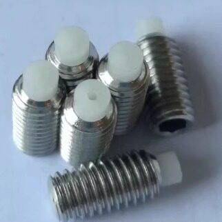 100粒起304英美制1032内六角POM尼龙胶头螺絲钉顶部带胶垫机米