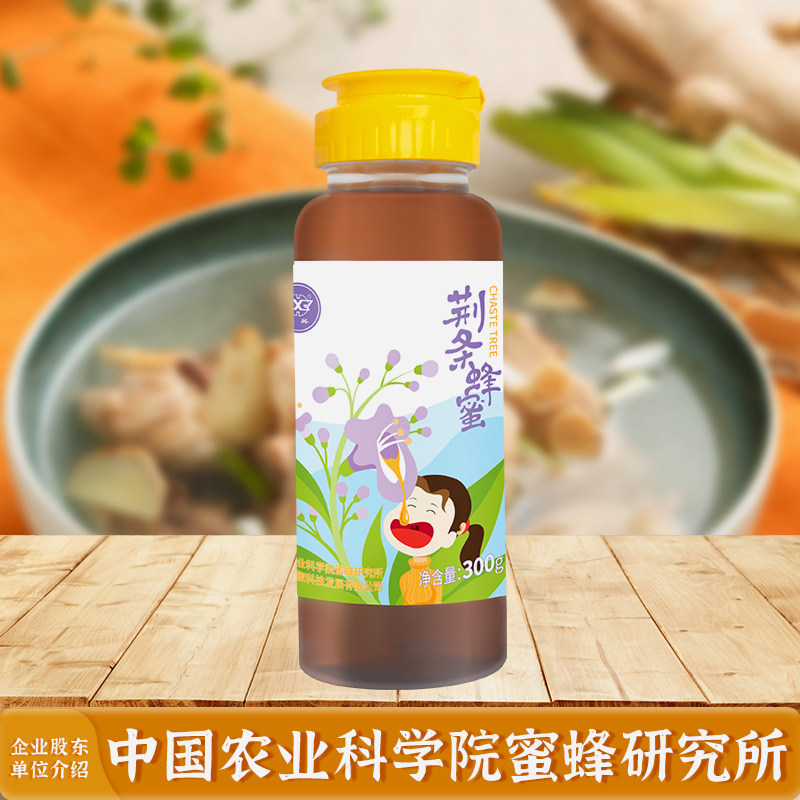 中国农科院蜜蜂研究所华兴蜂蜜纯正荆条蜜枸蜂蜜便携装挤压瓶 - 实物图