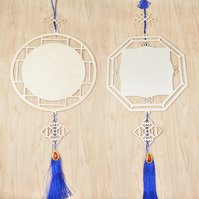 创意中国风木片挂饰木质空白绘画填色材料包幼儿园环境布置装饰在类目 玩具/童车/益智/积木/模型, 手工制作/创意DIY, 白模填色/模具彩绘中 - 来自Buy2taobao.com提供专业的淘宝代购服务