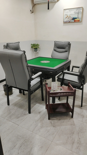 （4张）猫爪皮麻将椅棋牌室专用椅久坐高背舒适打麻将椅子办公椅