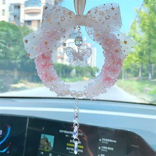汽车挂件手工diy材料包车内挂饰车载铃兰花车挂女生三八节材料