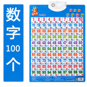 有声挂图早教数字2 6岁宝宝小孩儿童学说话认字识字带声会发音
