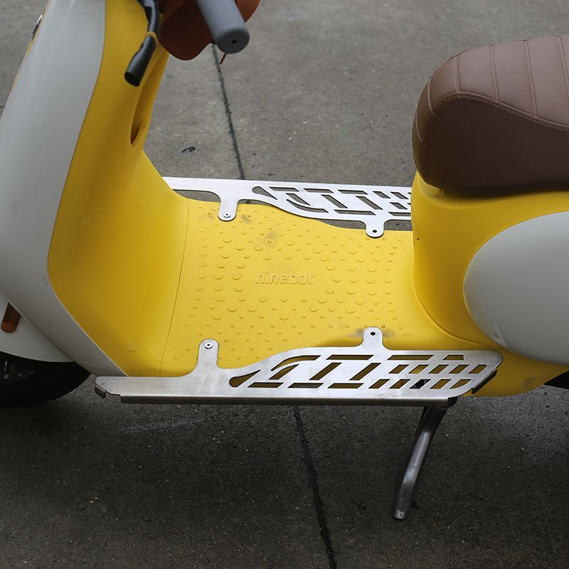 适用适九号9号Q30C/q90c电动车前置加宽脚踏不锈钢脚踏板搁脚改装