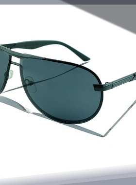 纪梵世无框男士蛤蟆镜男款太阳镜时尚墨镜黑色开车驾驶高清防强光