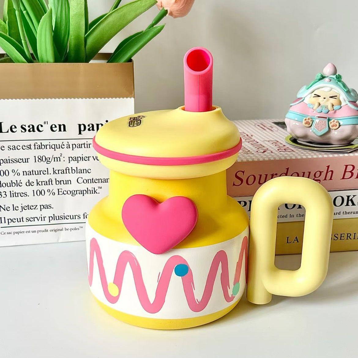 evercrise吸管保温杯女生高颜值