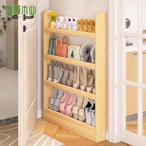 门后超薄鞋柜夹缝极窄放鞋架子